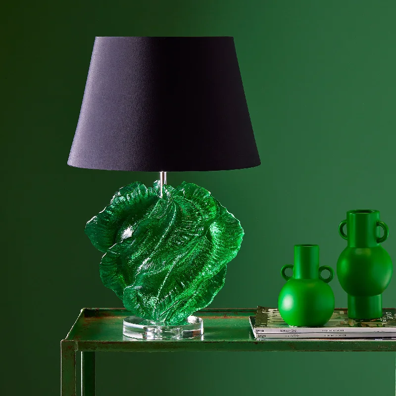 Lucy table lamp in green resin