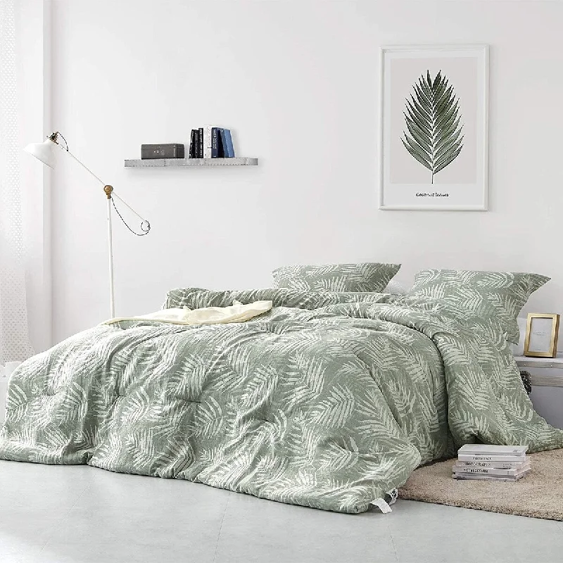 Parlor Palm Oversized Comforter - 100% Yarn Dyed Cotton