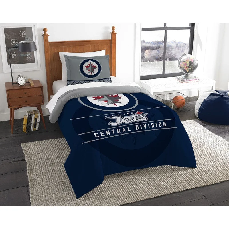 The Northwest Company NHL Winnipeg Jets Draft Twin 2-piece Comforter Set