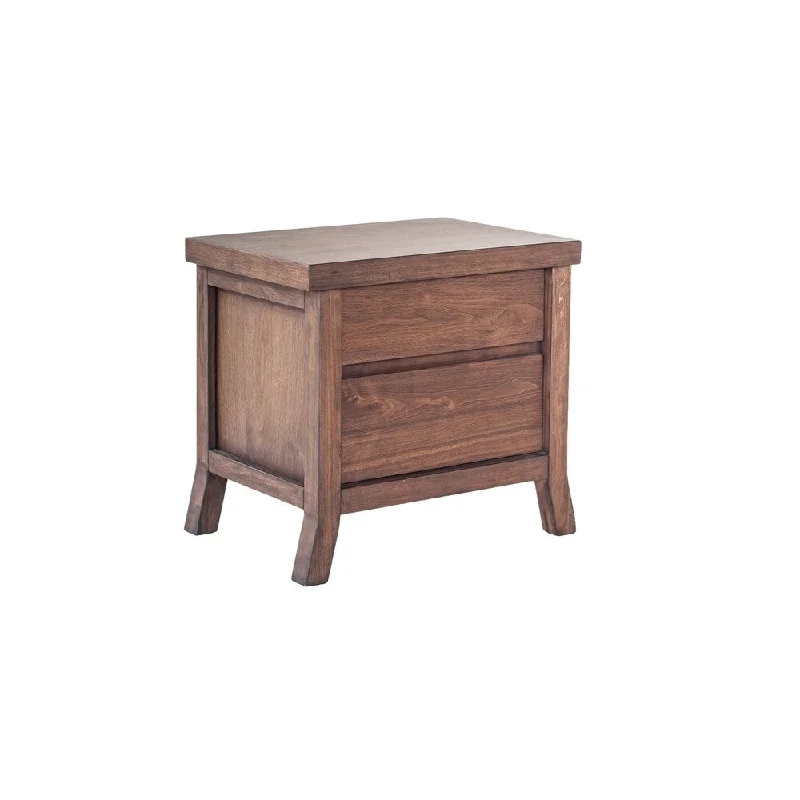 Aurelle Home Branson Brown Nightstand