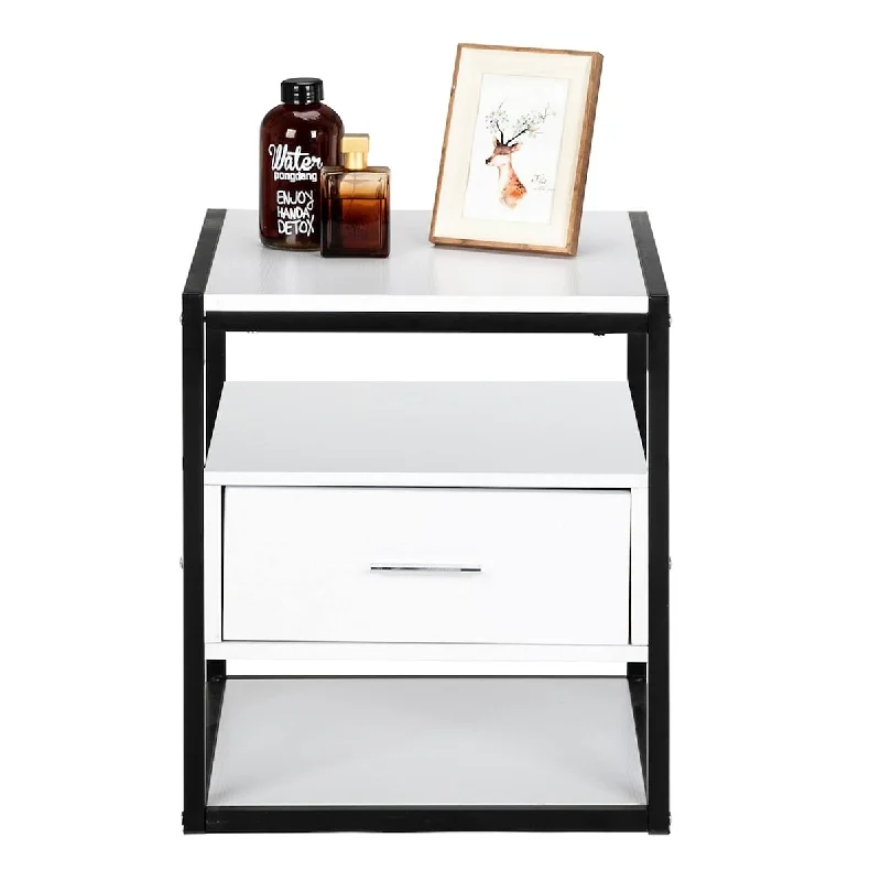 gt7-DL Modern and Simple Style Nightstand - One Smoke (Middle)