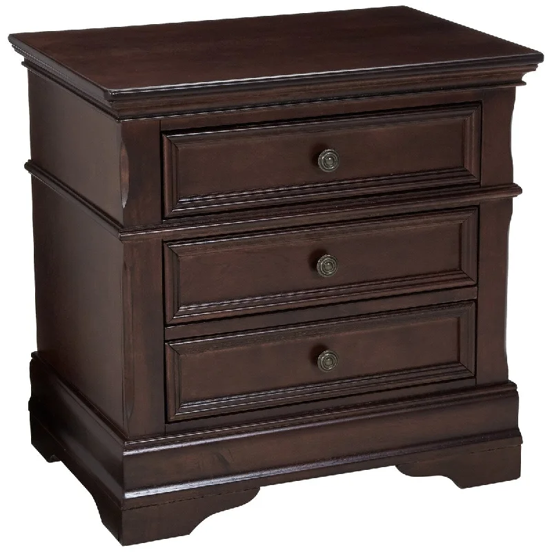 Home Furnishings Traditional Nightstand Cappuccino