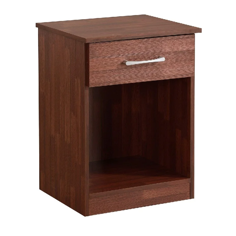 Lindsey RTA, Cherry Nightstand, SIDE TABLE, 24" H x 18" W x 16" D,