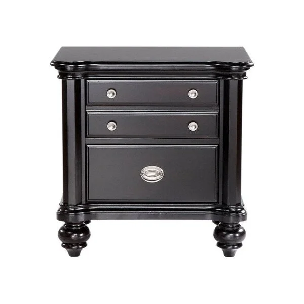 LYKE Home Carolyn Espresso Nightstand