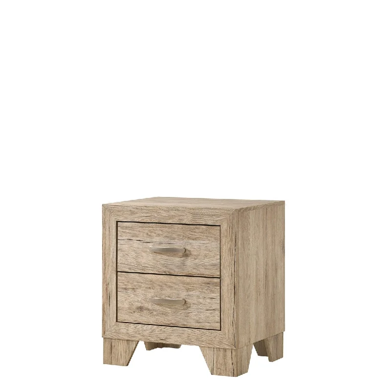 Miquell Nightstand, Natural,High quality and durable, simple atmosphere