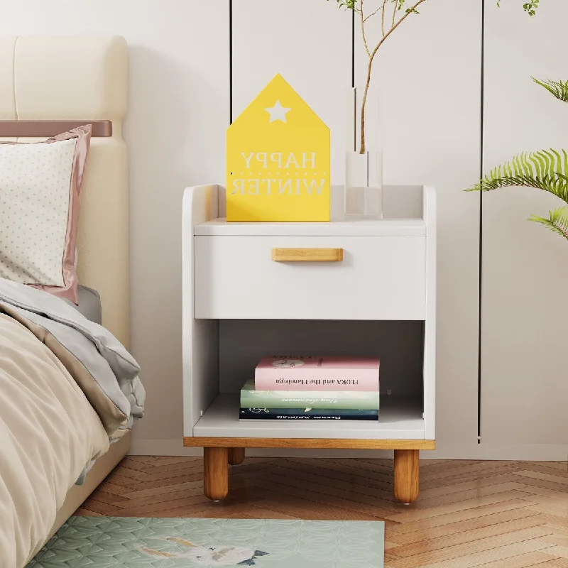 Modern Simple Style White Modern Nightstand