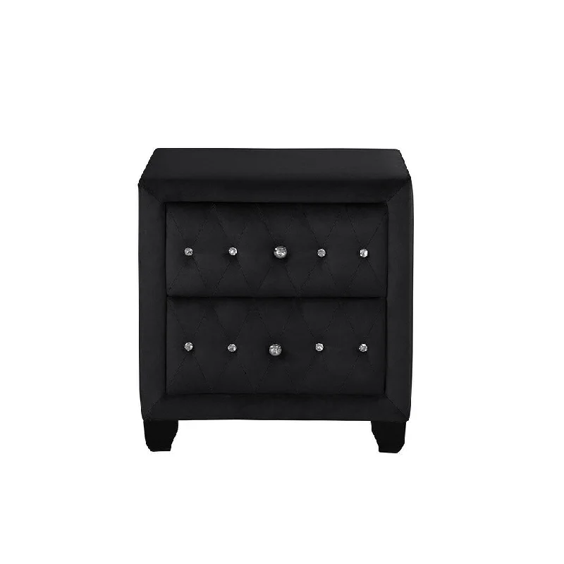 Night Stand In Color Black Made With Wood