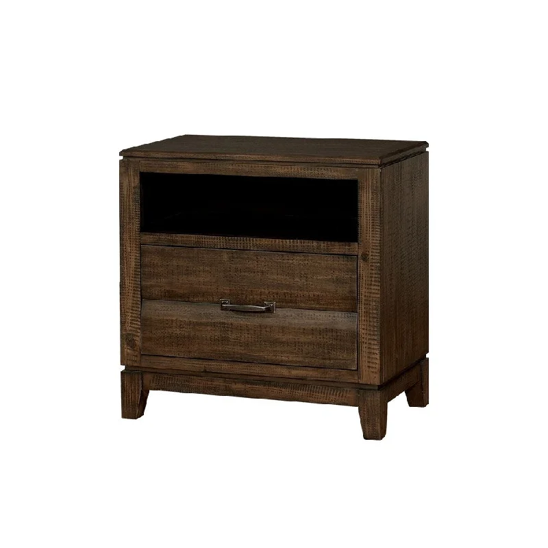 Williams Home Furnishing Agapetos Night Stand in Walnut Finish